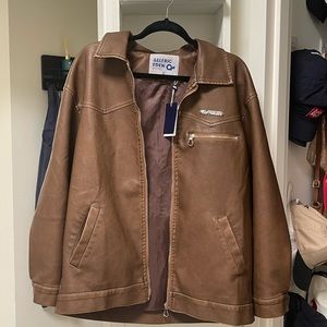 Aelfric Eden Brown leather jacket
